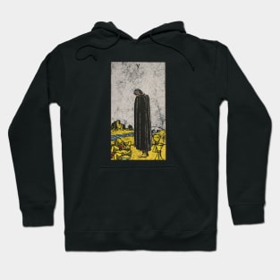 Five of cups tarot card (distressed) Hoodie